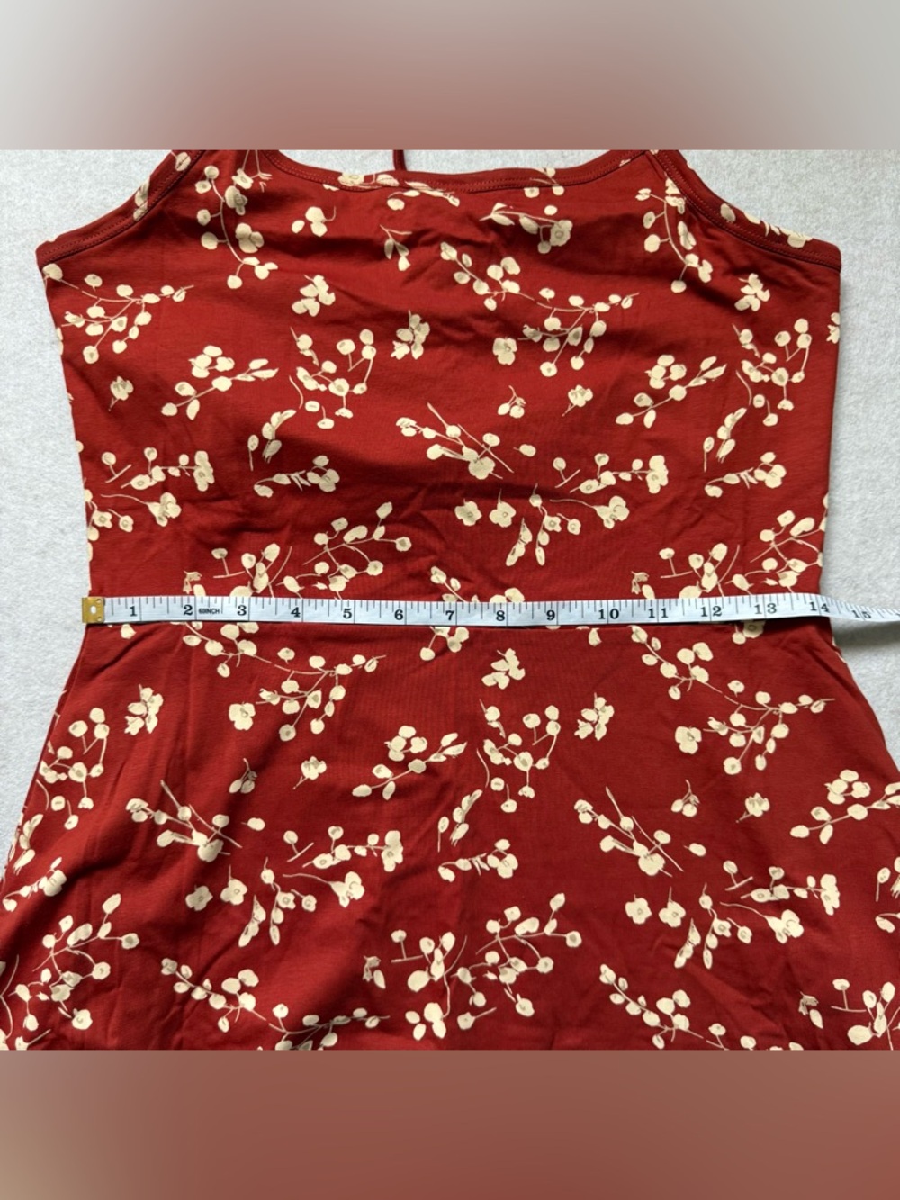Pact Rust Floral Midi Dress - Picture 12 of 13